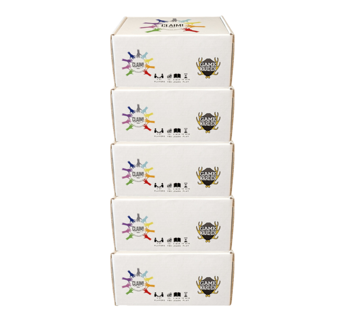 Five (5) Copies of Claim! The Party Game- Promoter Edition